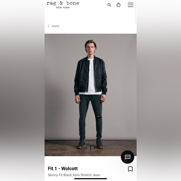 Rag & Bone Walcott Jeans 32x32 distressed knees - Picture 4 of 4